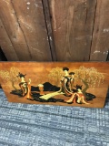 Oriental wooden picture