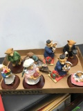 8- Department 56 Teddy bear Figurines
