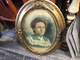 Oval vintage family picture
