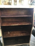 Old wooden bookcase 44 inches x 31 inches