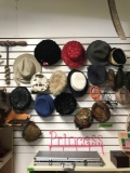 21 vintage hats 2- purse wall contents