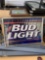 Bud light beer sign