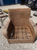 Large wicker chair