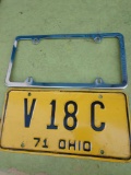 1971 Ohio license plate