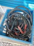 Two sets of jumper cables