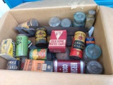 Miscellaneous advertising cans and tins