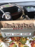 Vintage Budweiser metal beer sign