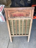 Old wooden wash board