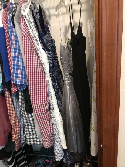 Lot of fancy dresses and shirts