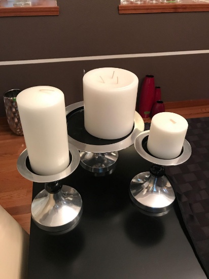 3 pc candle set