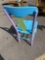 Single painted wooden kitchen chair