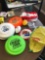 Lot of advertising items blow-up, balls , Frisbees