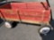 Radio flyer town and country wagon with yard tools