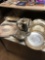 Lot of Silverplated items 2- teapots a platter 4- plates