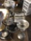Lot of assorted Silverplated pieces teapot,plate etc