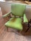 Green retro chair