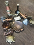 Assorted Brass and metal items
