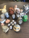 Assorted owl collectible figurines