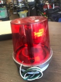 Red rotating emergency signal light