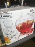 Libbey Glass punch set in box
