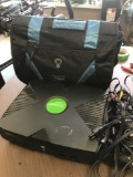 XBox with accessories and case