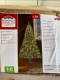 6 1/2 foot tree pre-lit tree 150 mini lights with dimmer see pictures