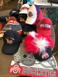 Lot of sports hats some new