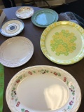 6-assorted plates and platters