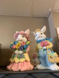 Easter rabbit figurines