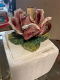 Capodimonte Glass flower figurine