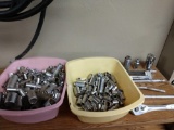 Large assortment of sockets and ratchets including Craftsman