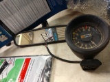 Tachometer, windshield covers, and mirror