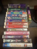 15 VHS movies Lady and the tramp lion king 101
