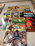 Seven Marvel comic books $.40