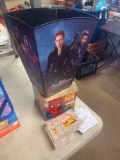 Marvel trivia cards and avengers popcorn container