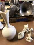4- Lenox vase swan elephant and dolphin