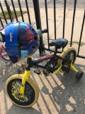 Transformer child?s bike and new Superman helmet