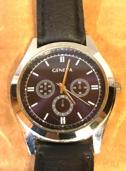 Geneva chronograph men?s watch