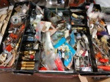 Tackle box full of fishing lures