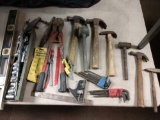 Tool lot including assorted hammers and sockets