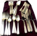 Sterling silver Latema 6 place setting 42 pieces pat. Date 1913