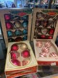 Vintage Christmas ornaments in original boxes