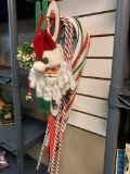 Christmas candy cane decorations and miscellaneous