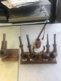Vintage pipes and stands