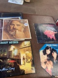 Eight vintage records Black Sabbath Rolling Stones Kenny
