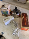 Kitchen scale mixer electric knife and teapot