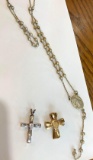 Silver cross / Rosary