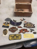 Harley pins and patches