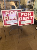 For rent signs