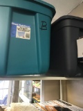 2- plastic storage containers